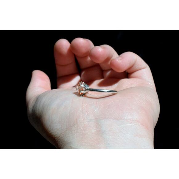 alternative raw diamond engagement ring raw crystal size 4 5 6 7 8 8 9 10 11 12 - Picture 6 of 8